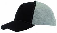 5 segmentowa czapka baseballowa UP TO DATE, czarny, szary