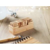 Bambusowy kalendarz biurkowy