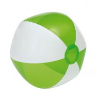 Piłka plażowa OCEAN, biały, transparentny zielony