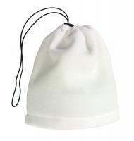 Polarowy szalik-czapka VARIOUS, biały