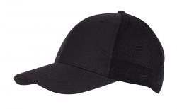6 segmentowa czapka PITCHER, czarny