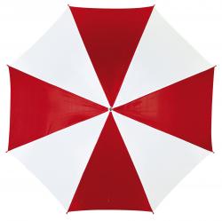Automatyczny parasol DANCE, czerwony, biały