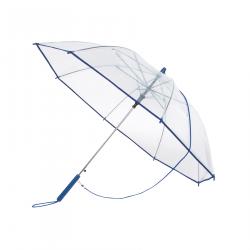 Automatyczny parasol PANORAMIC, transparentny, niebieski