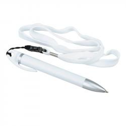 Długopis Lanyard, biały