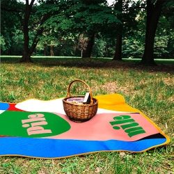 Personalizowany koc piknikowy z wodoodpornym podszyciem