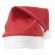 Czerwona czapka świąteczna z białym wykończeniem