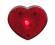 Lampka czerwona, w kształcie serca, migająca czerw