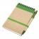 Notes eco 90x140/70k gładki z długopisem, zielony/beżowy