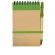 Notes eco 90x140/70k gładki z długopisem, zielony/beżowy