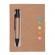 Notes 80x110/100k gładki Eco z długopisem beżowy