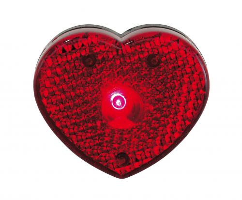 Lampka w kształcie serca, VISIBLE, czerwony